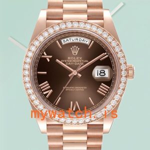 Rolex Day-Date m228345rbr-0009 40mm Mens Brown Dial Rose Gold-tone: A Timeless Masterpiece