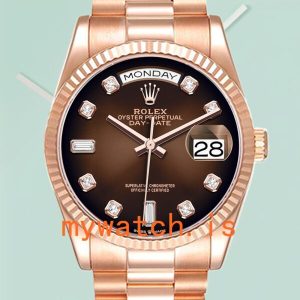 Rolex Day-Date 36mm Mens m128235-0037 Brown Dial: A Timeless Masterpiece