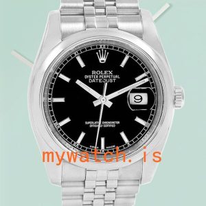 Rolex Datejust Mens 116200BKSJ 36mm Stainless Steel: Genuine vs. Replica