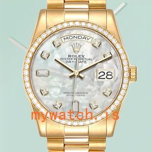 Rolex Day-Date Men’s m128348rbr-0017 36mm Gold-tone: A Symbol of Prestige and Precision