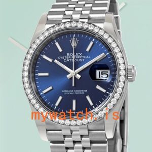 Rolex Datejust m126284rbr-0009 36mm Ladies Silver-tone: A Timeless Masterpiece