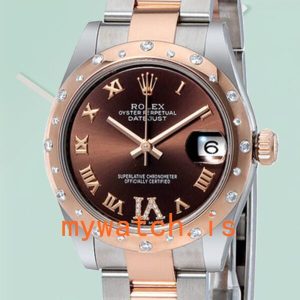Rolex Datejust 178341-72161 Ladies 31mm Rose Gold-tone Bracelet: Genuine vs. Replica