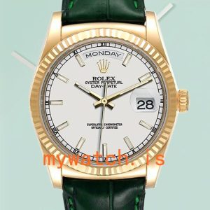 Rolex Day-Date Men’s 118205 36mm Black Dial Rose Gold-tone: A Timeless Masterpiece