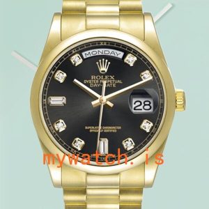 Rolex Day-Date 36mm 118208-83208 Mens Automatic Gold-tone: Genuine vs. Replica Analysis
