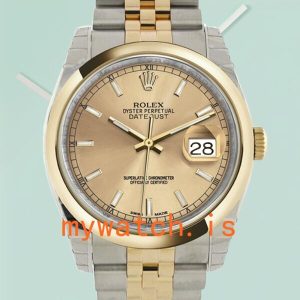 Rolex Datejust Mens 116203CSJ 36mm Champagne Dial Stainless Steel: A Timeless Masterpiece
